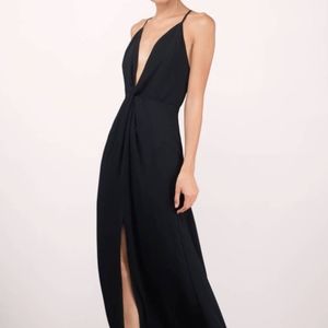 Tobi Eyes On You Black Maxi Dress Size XS